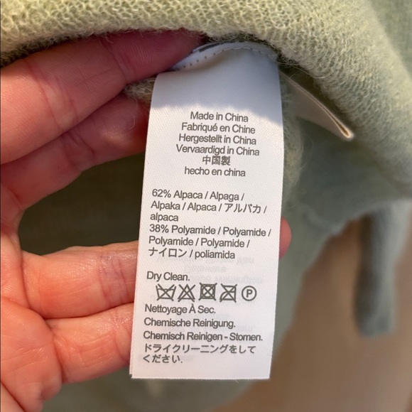 Madewell Sweater Light Green Alpaca Blend EUC Size XXS - Picture 5 of 5